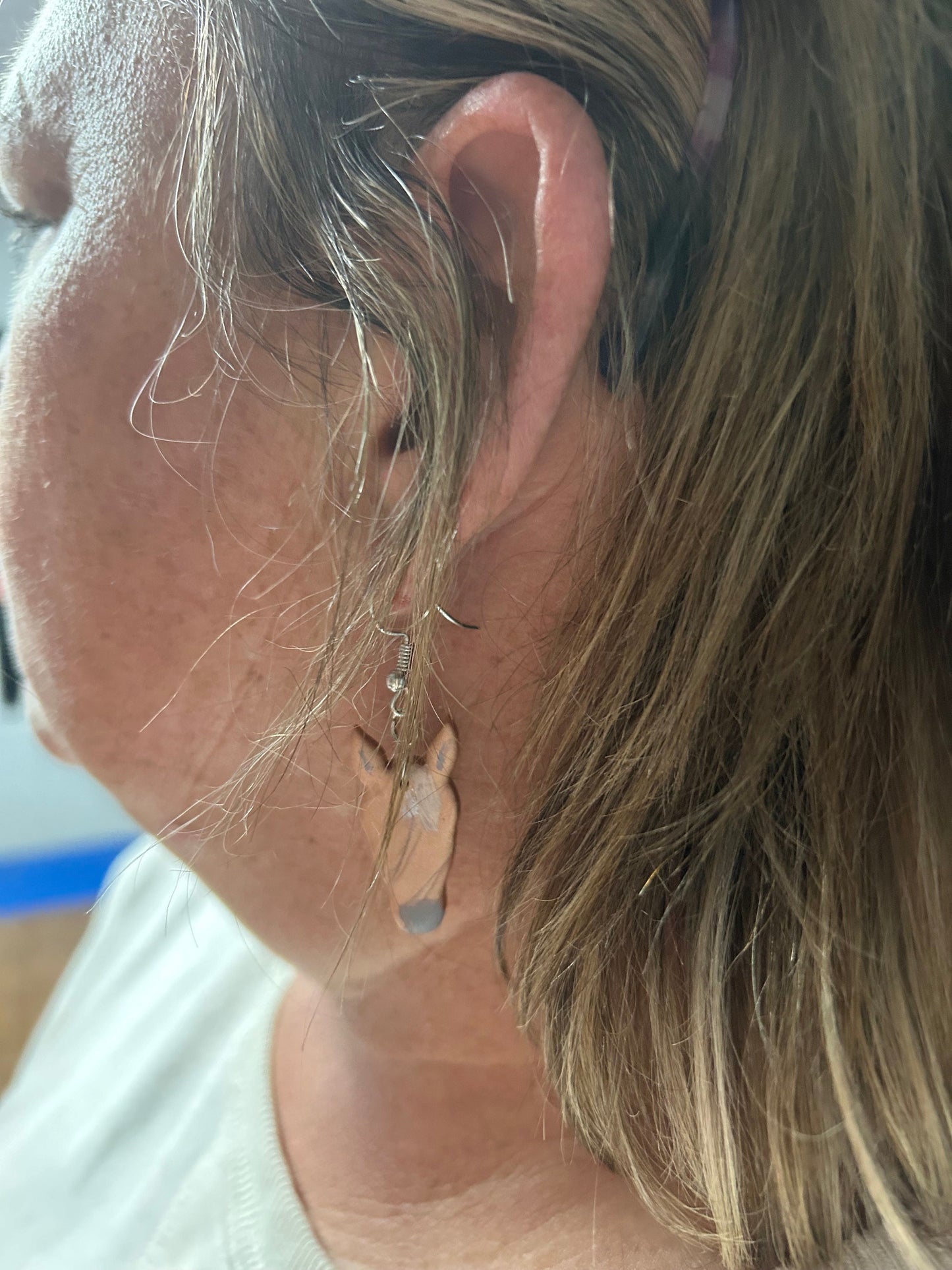 Handcrafted Custom Clay Horse Earrings - Unique Designs, Lightweight and Hypoallergenic Artisan Jewelry for Women