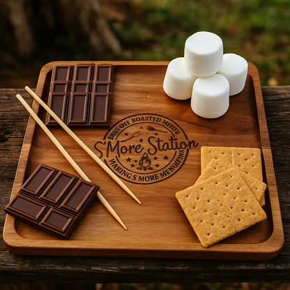 S’mores Board, Custom Recipe Engraving