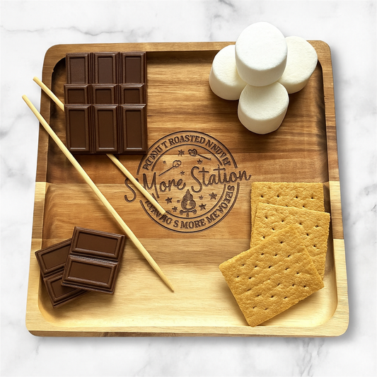 S’mores Board, Custom Recipe Engraving
